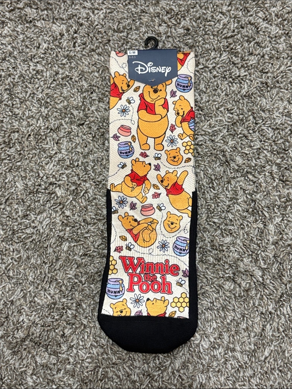 ROCKEM SOCKS running socks- Disney Winnie the Pooh Crew Socks